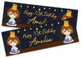 Personalised Birthday Banners Generic Design Children Kids Party Decoration 47