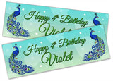 Personalised Birthday Banners Generic Design Children Kids Party Decoration 134