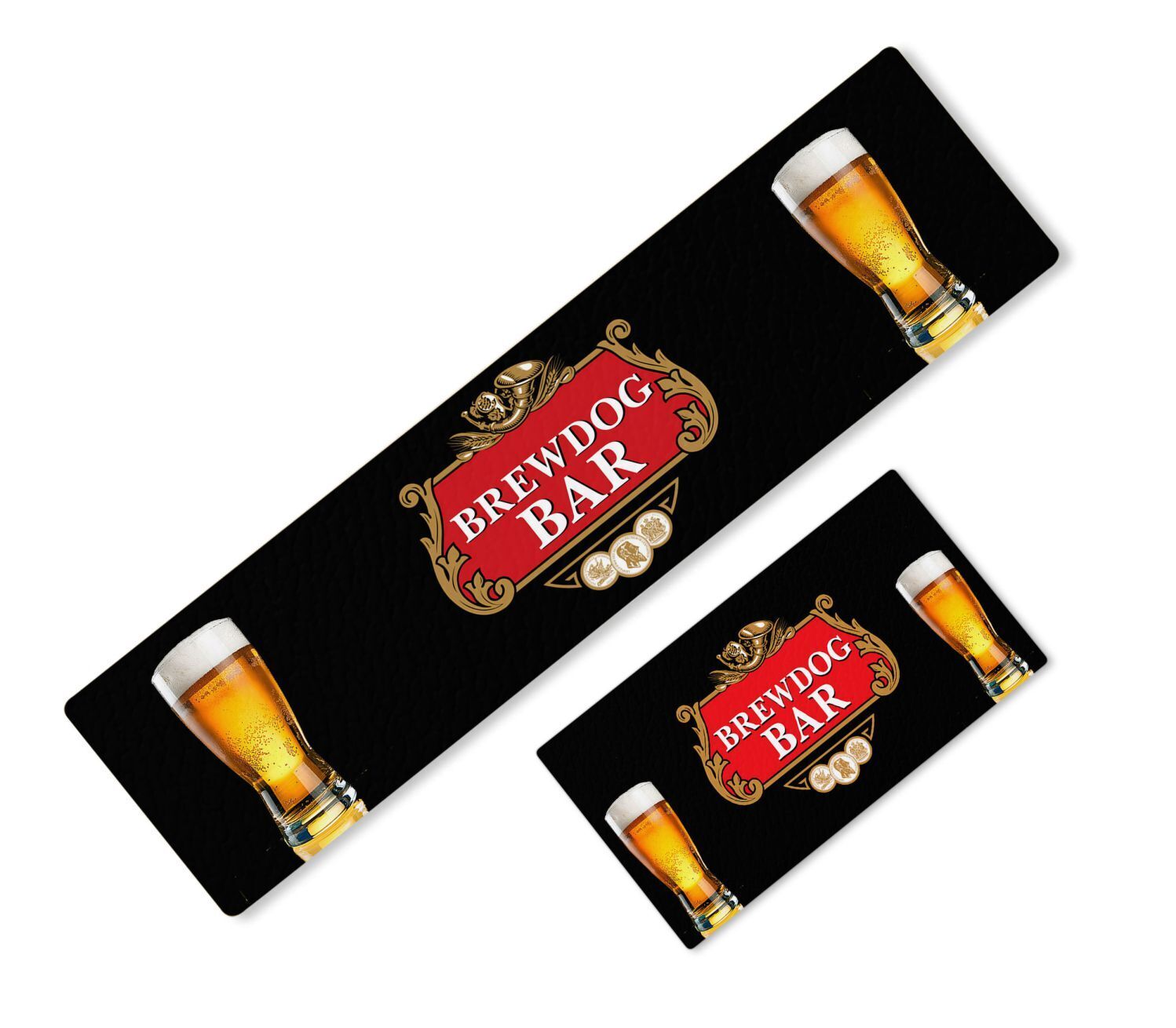 Personalised Any Text Beer Mat Label Bar Runner Ideal Home Pub Cafe Occasion 32