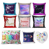 Personalised Cushion Buttterfly Sequin Cushion Pillow Printed Birthday Gift 11