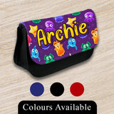 Personalised Pencil Case Generic Girls Boys Stationary Kids School Bag 20