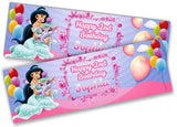 Personalised Birthday Banners Princess  Design Children Kid Party Decoration 72