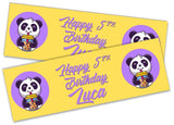 Personalised Birthday Banners Generic Design Children Kids Party Decoration 139