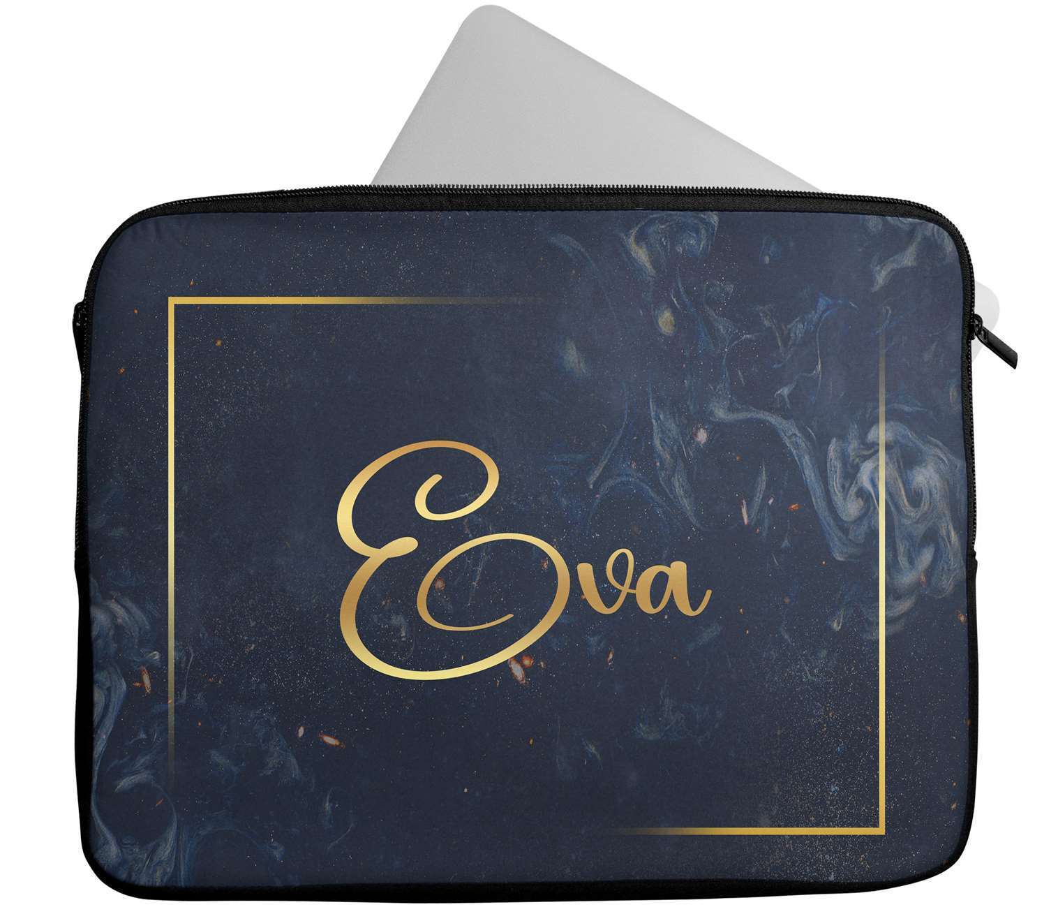 Personalised Any Name Marble Design Laptop Case Sleeve Tablet Bag 34