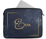 Personalised Any Name Marble Design Laptop Case Sleeve Tablet Bag 34