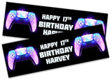 Personalised Birthday Banners Generic Design Children Kids Party Decoration 116