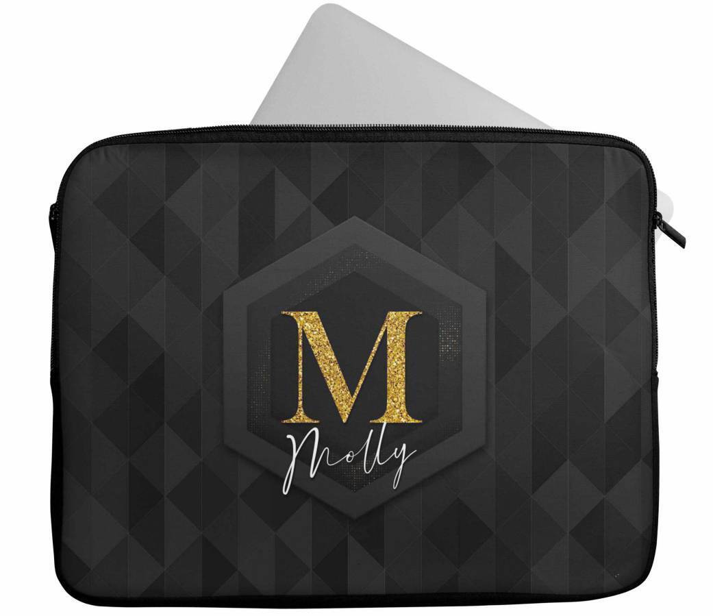 Personalised Any Name Abstract Design Laptop Case Sleeve Tablet Bag 85