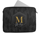 Personalised Any Name Abstract Design Laptop Case Sleeve Tablet Bag 85