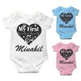 Personalised Eid Baby Vest Baby grow Little baby body suit 21