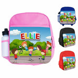 Personalised Kids Backpack Any Name Animal Design Boys Girls kid School Bag 37