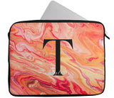 Personalised Any Name Marble Design Laptop Case Sleeve Tablet Bag 105