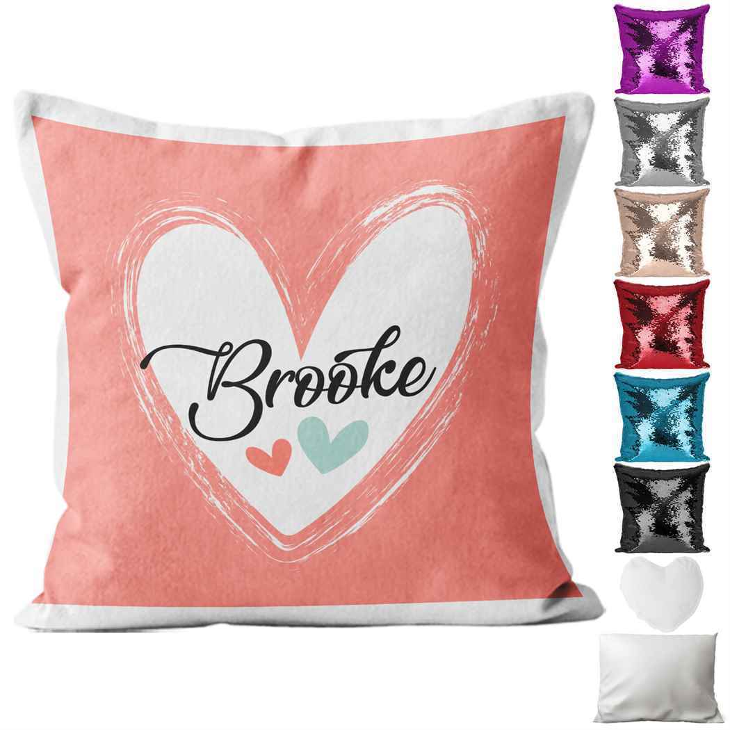 Personalised Cushion Abstract Sequin Cushion Pillow Printed Birthday Gift 28