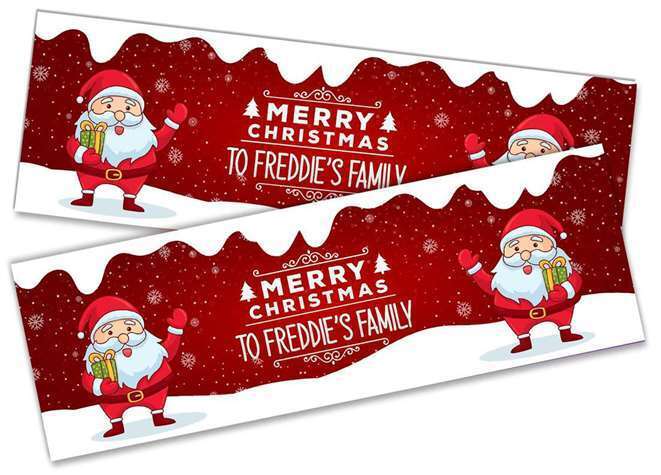 Personalised Banner Christmas Design Party Decoration 19