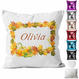 Personalised Cushion Floral Sequin Cushion Pillow Printed Birthday Gift 66