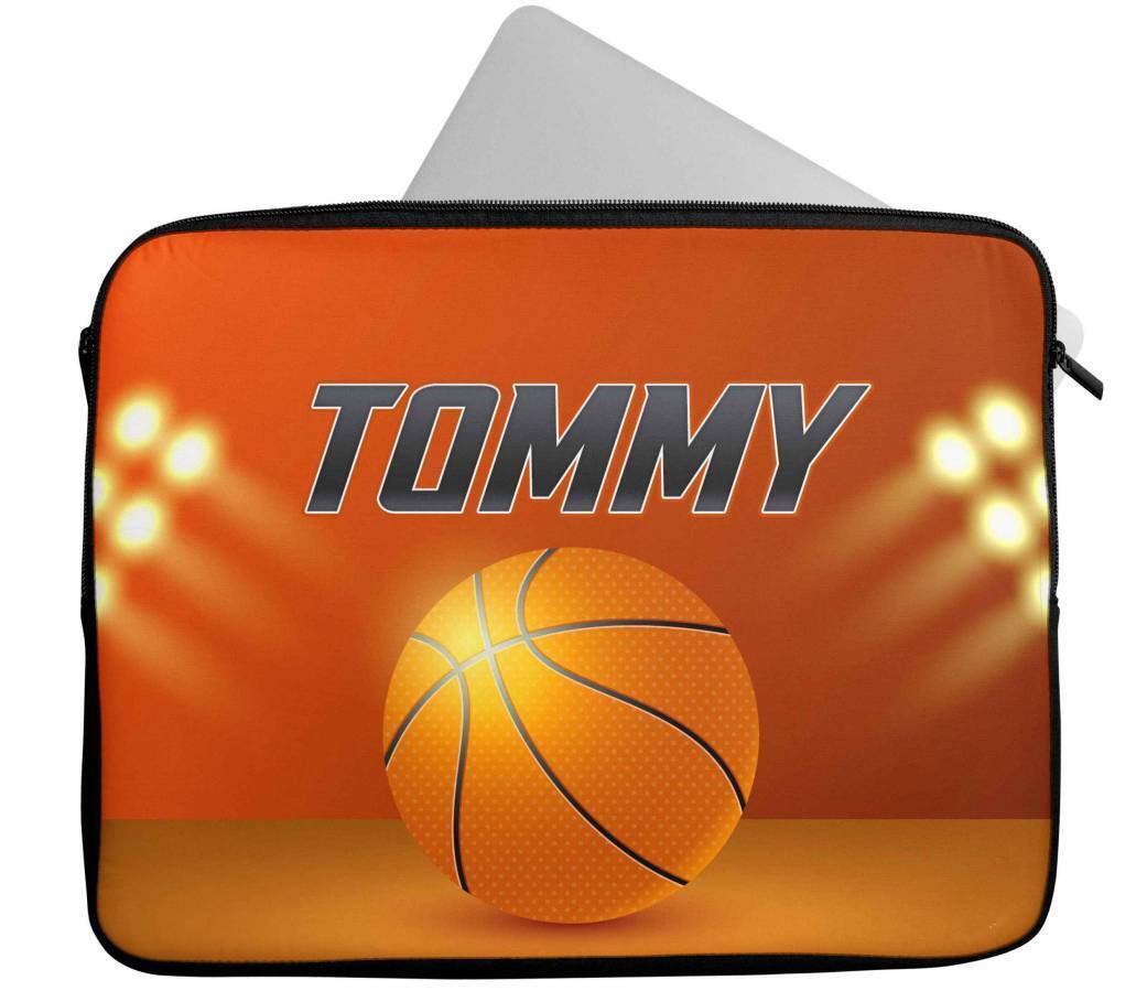 Personalised Any Name Basketball Design Laptop Case Sleeve Tablet Bag 88