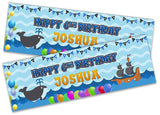 Personalised Birthday Banners Generic Design Children Kids Party Decoration 230