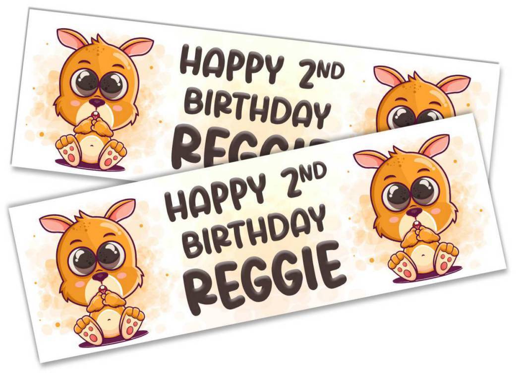 Personalised Birthday Banners Generic Design Children Kids Party Decoration 199