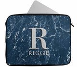 Personalised Any Name Marble Design Laptop Case Sleeve Tablet Bag 70