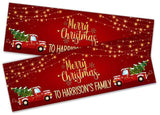 Personalised Banner Christmas Design Party Decoration 19