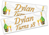 Personalised Birthday Banners Party Design Kids adult Party Decoration 171