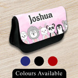 Personalised Pencil Case Jungle Girls Boys Stationary Kids School Bag 6