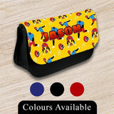 Personalised Pencil Case Generic Girls Boys Stationary Kids School Bag 53