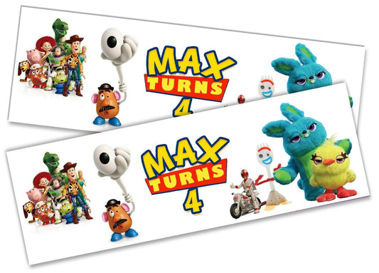 x2 Personalised Birthday Banner Toy Story Design Children Kid Party Decoration 7