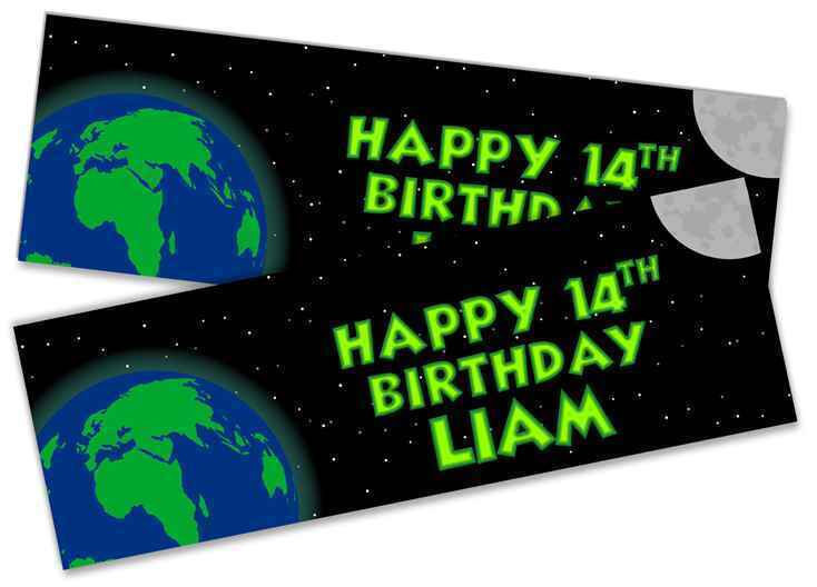 Personalised Birthday Banners Generic Design Children Kids Party Decoration 211