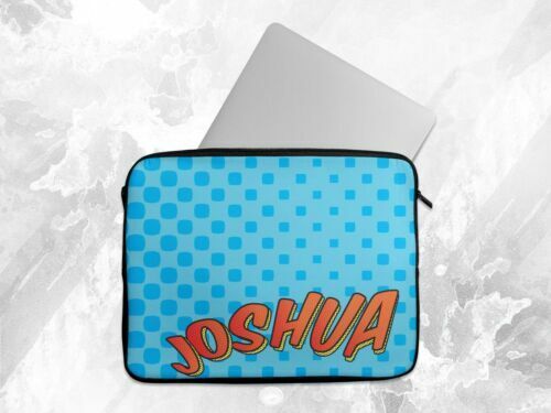 Personalised Any Name Graffiti Blu Laptop Case Sleeve Tablet Bag Chromebook Gift