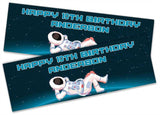 Personalised Birthday Banners Space Design Children Kids Party Decoration 53