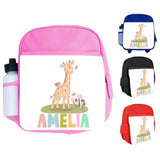 Personalised Kids Backpack Any Name Animal Design Boys Girls kid School Bag 21