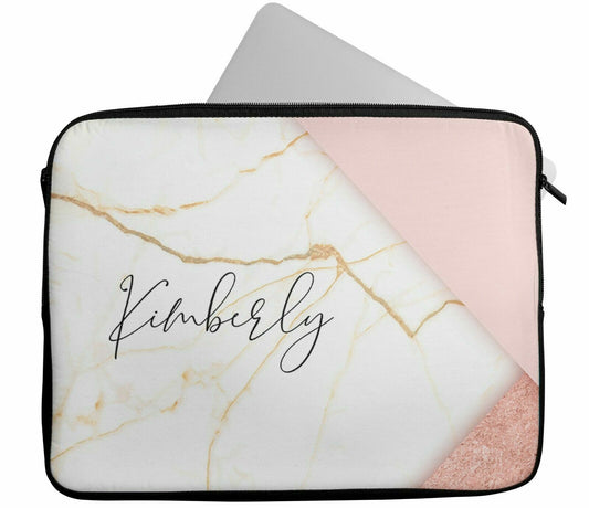 Personalised Any Name Glitter Design Laptop Case Sleeve Tablet Bag Chromebook 22