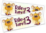 Personalised Birthday Banners Generic Design Children Kids Party Decoration 200