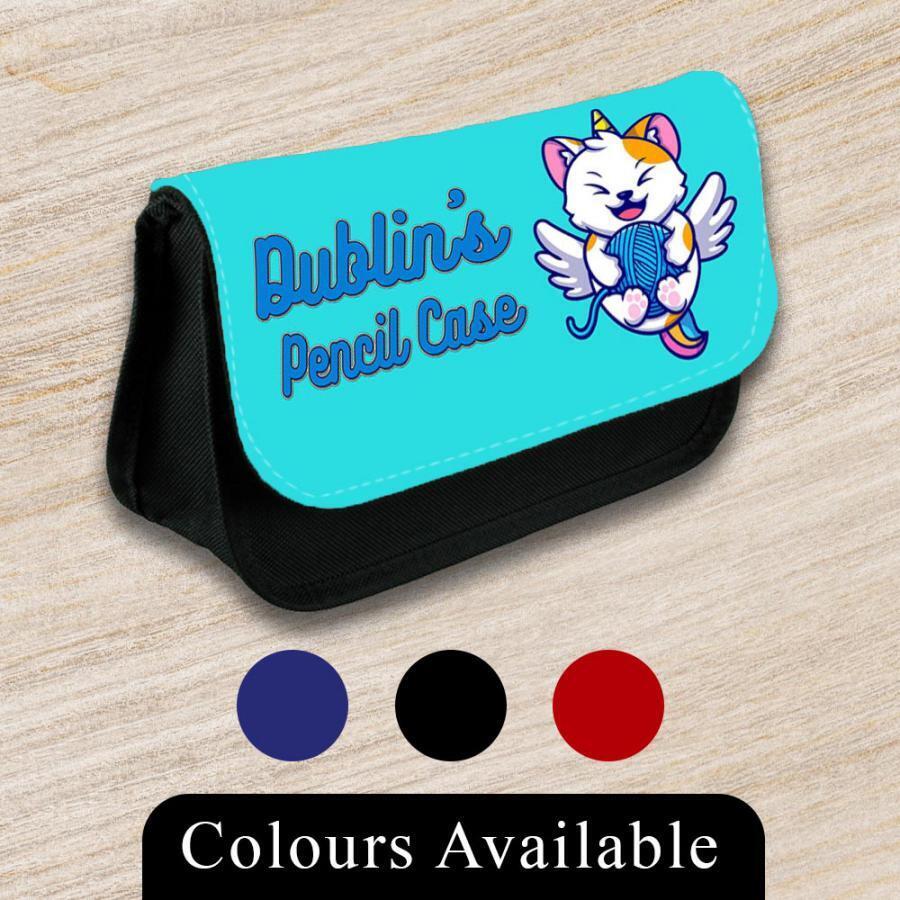 Personalised Pencil Case Generic Girls Boys Stationary Kids School Bag 24