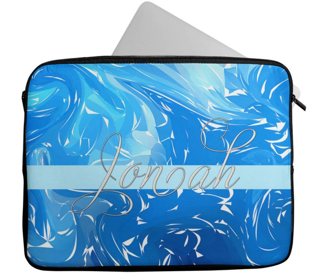 Personalised Any Name Marble Design Laptop Case Sleeve Tablet Bag 92