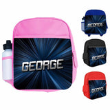 Personalised Kids Backpack Any Name Generic Design Boys Girls kid School Bag 19