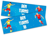 Personalised Birthday Banners Football Design Children Kids Party Decoration 123