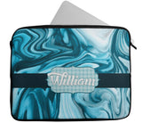 Personalised Any Name Marble Design Laptop Case Sleeve Tablet Bag 92