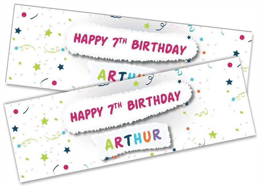 Personalised Birthday Banners Generic Design Children Kids Party Decoration 181