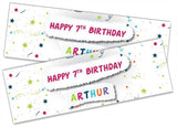 Personalised Birthday Banners Generic Design Children Kids Party Decoration 181