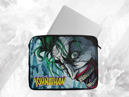 Personalised Laptop Case Any Name Joker Sleeve Tablet Bag Chromebook Gift