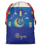 Personalised Eid Sack Bag Boy Girl eid Gift idea Stocking Bag 9