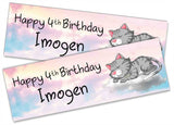 Personalised Birthday Banners Generic Design Children Kids Party Decoration 166