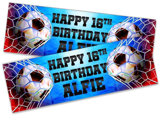 Personalised Birthday Banners Football Design Children Kids Party Decoration 126