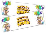 Personalised Birthday Banners Generic Design Children Kids Party Decoration 215