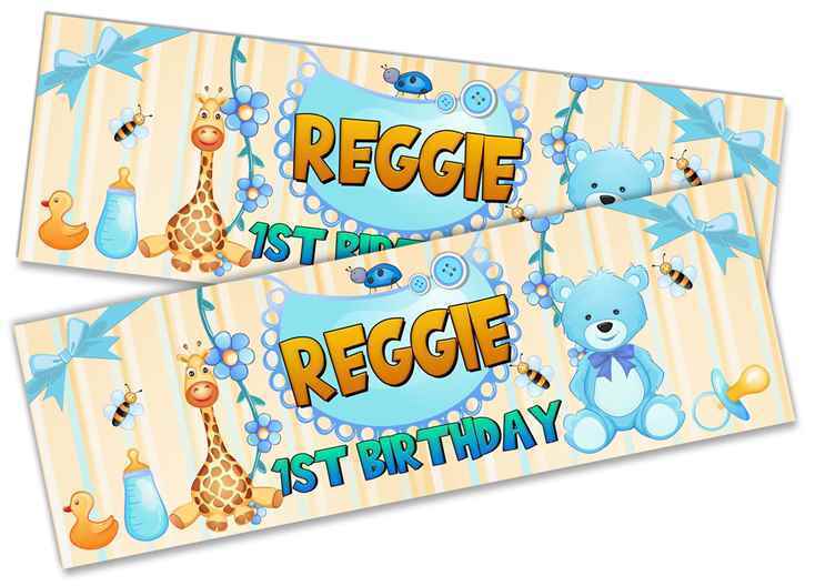 Personalised Birthday Banners Generic Design Children Kids Party Decoration 245