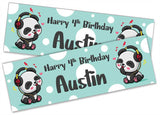 Personalised Birthday Banners Generic Design Children Kids Party Decoration 181