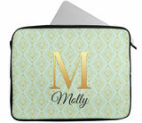 Personalised Any Name Abstract Design Laptop Case Sleeve Tablet Bag 85