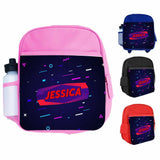 Personalised Kids Backpack Any Name Gaming Boys Girls Children School Bag 3