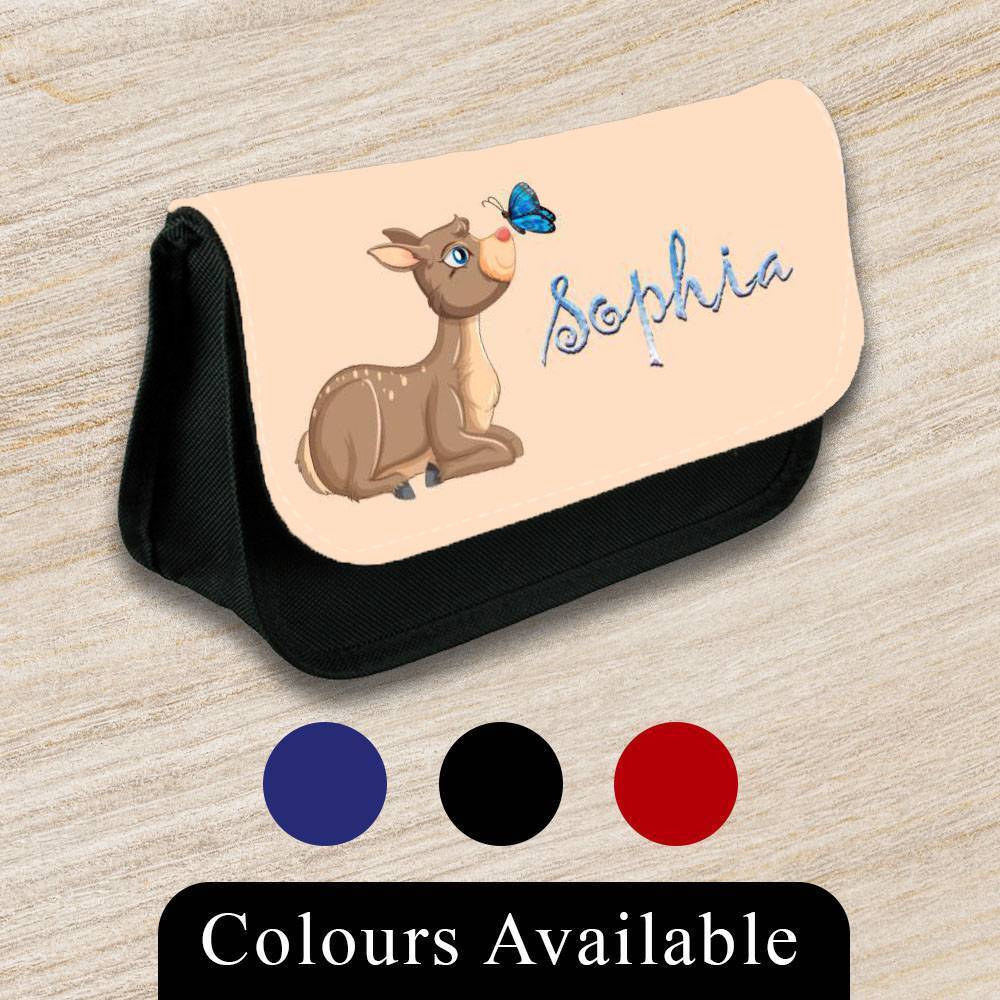 Personalised Pencil Case Animal Girls Boys Stationary Kids School Bag 8